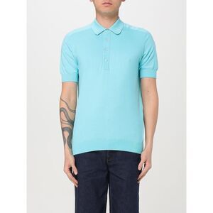 Moorer Polo Shirt Men Turquoise